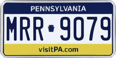 PA license plate MRR9079