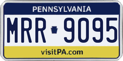 PA license plate MRR9095