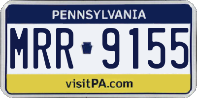 PA license plate MRR9155