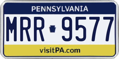 PA license plate MRR9577
