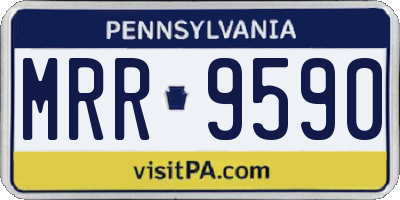 PA license plate MRR9590