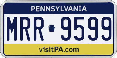 PA license plate MRR9599