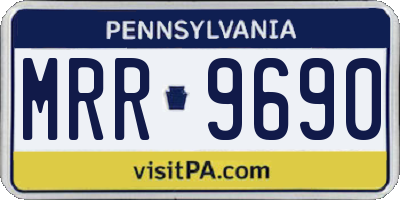 PA license plate MRR9690
