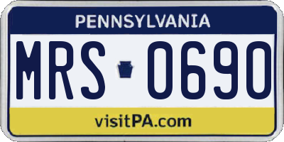 PA license plate MRS0690