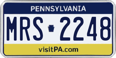 PA license plate MRS2248