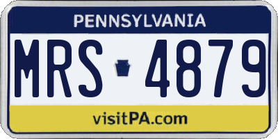 PA license plate MRS4879