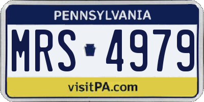 PA license plate MRS4979