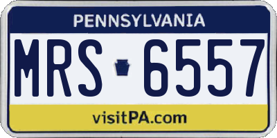 PA license plate MRS6557