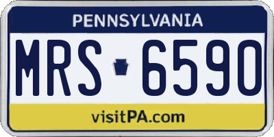 PA license plate MRS6590