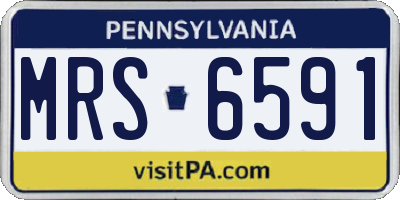 PA license plate MRS6591
