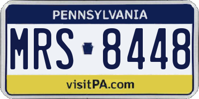 PA license plate MRS8448