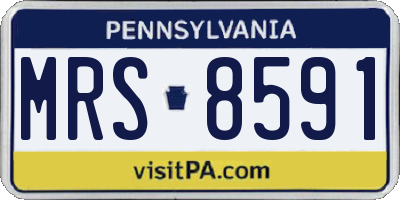 PA license plate MRS8591