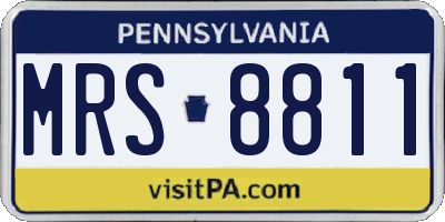 PA license plate MRS8811