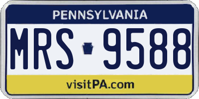 PA license plate MRS9588