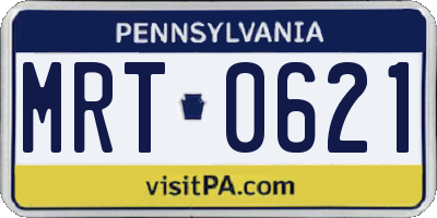 PA license plate MRT0621