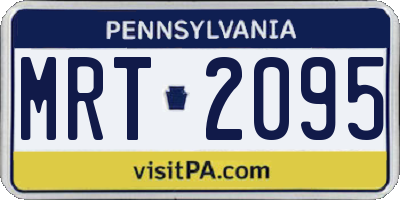 PA license plate MRT2095