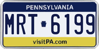 PA license plate MRT6199