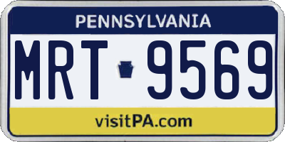 PA license plate MRT9569