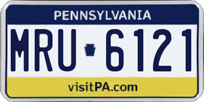 PA license plate MRU6121