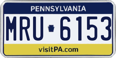PA license plate MRU6153