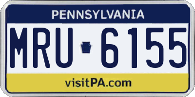PA license plate MRU6155