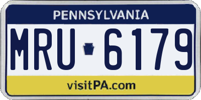 PA license plate MRU6179