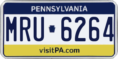PA license plate MRU6264