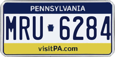 PA license plate MRU6284