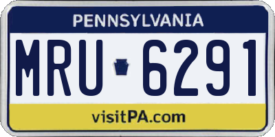 PA license plate MRU6291