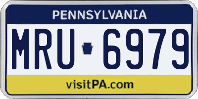 PA license plate MRU6979