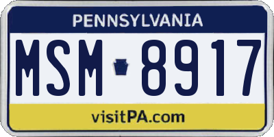 PA license plate MSM8917