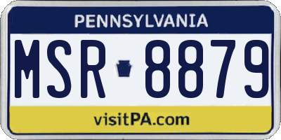 PA license plate MSR8879