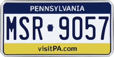 PA license plate MSR9057