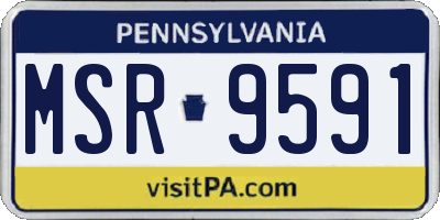 PA license plate MSR9591