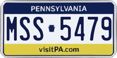PA license plate MSS5479