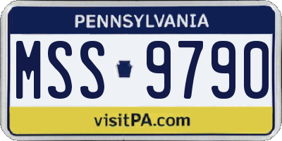 PA license plate MSS9790