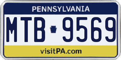PA license plate MTB9569
