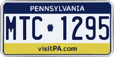 PA license plate MTC1295