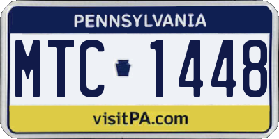 PA license plate MTC1448
