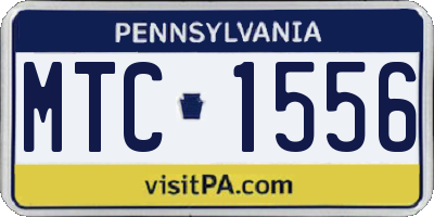 PA license plate MTC1556