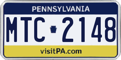 PA license plate MTC2148