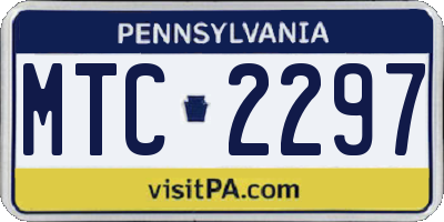 PA license plate MTC2297