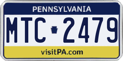 PA license plate MTC2479