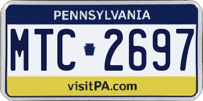 PA license plate MTC2697
