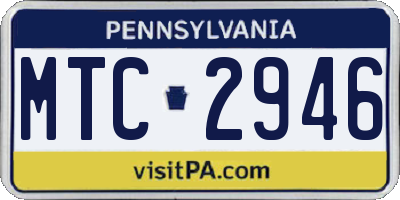PA license plate MTC2946