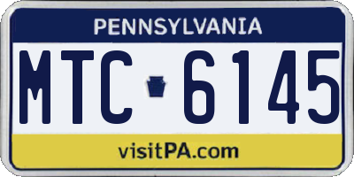 PA license plate MTC6145