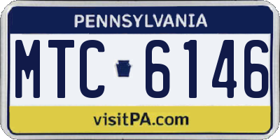 PA license plate MTC6146
