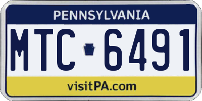 PA license plate MTC6491