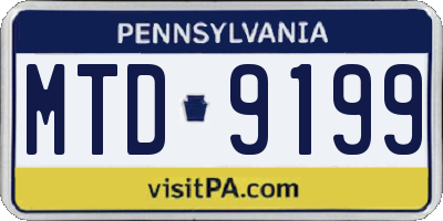 PA license plate MTD9199
