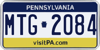 PA license plate MTG2084